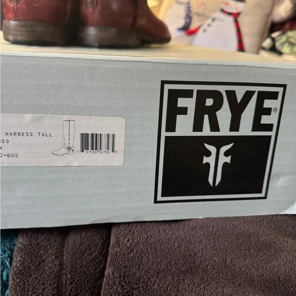 Frye Women's Burgundy Leather Heeled Boots - Picture 7 of 7